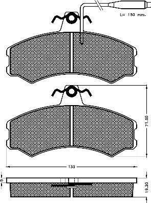 BSF 10526 - Bremžu uzliku kompl., Disku bremzes www.autospares.lv