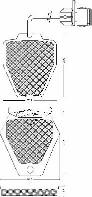 Akebono AN-4595WK - Brake Pad Set, disc brake www.autospares.lv