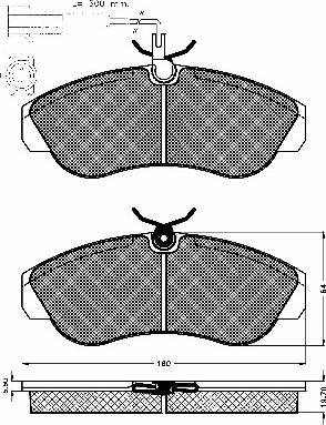 BSF 10644 - Brake Pad Set, disc brake www.autospares.lv