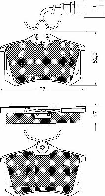 BSF 10646 - Brake Pad Set, disc brake www.autospares.lv