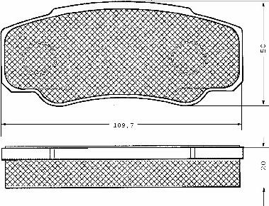 BSF 10643 - Тормозные колодки, дисковые, комплект www.autospares.lv