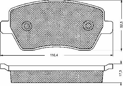 BSF 10656 - Brake Pad Set, disc brake www.autospares.lv