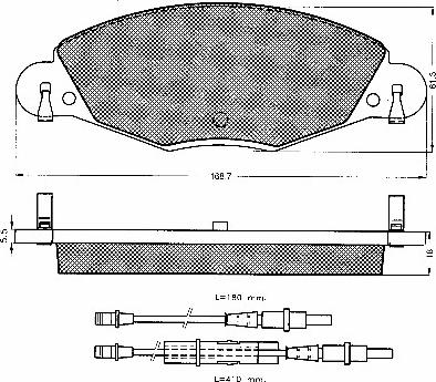 BSF 10606 - Bremžu uzliku kompl., Disku bremzes autospares.lv