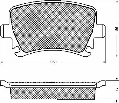 BSF 10687 - Тормозные колодки, дисковые, комплект www.autospares.lv