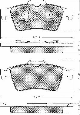 BSF 10635 - Тормозные колодки, дисковые, комплект www.autospares.lv