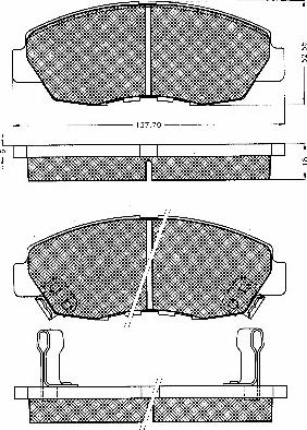 HELLA 8DB 355 035-091 - Brake Pad Set, disc brake www.autospares.lv