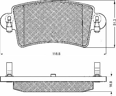 BSF 10620 - Bremžu uzliku kompl., Disku bremzes www.autospares.lv