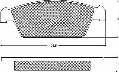 BSF 10622 - Bremžu uzliku kompl., Disku bremzes www.autospares.lv