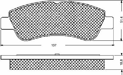 BSF 10672 - Тормозные колодки, дисковые, комплект www.autospares.lv