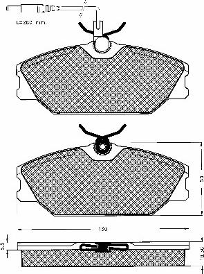 BSF 10191 - Bremžu uzliku kompl., Disku bremzes autospares.lv