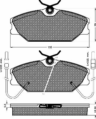 BSF 10192 - Bremžu uzliku kompl., Disku bremzes autospares.lv