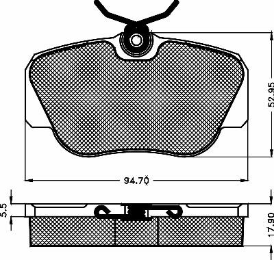 BSF 10146 - Bremžu uzliku kompl., Disku bremzes autospares.lv