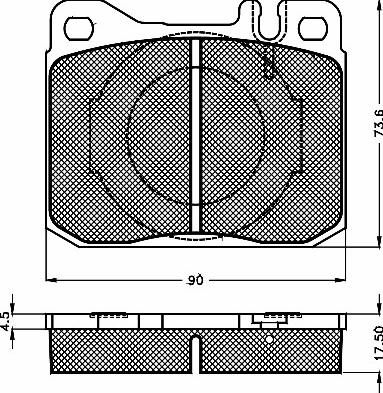 BSF 10104 - Bremžu uzliku kompl., Disku bremzes www.autospares.lv