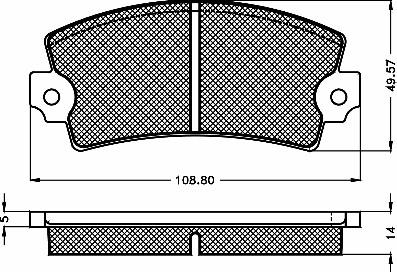 BSF 10119 - Bremžu uzliku kompl., Disku bremzes www.autospares.lv