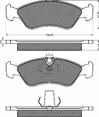 BSF 10139 - Bremžu uzliku kompl., Disku bremzes autospares.lv