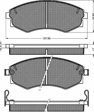 BSF 10125 - Bremžu uzliku kompl., Disku bremzes www.autospares.lv