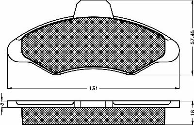 BSF 10121 - Bremžu uzliku kompl., Disku bremzes autospares.lv