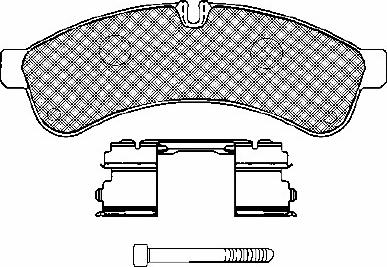 BSF 10892 - Тормозные колодки, дисковые, комплект www.autospares.lv