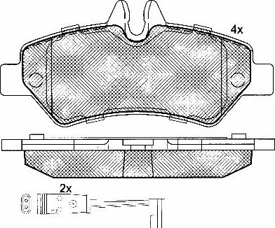 BSF 10849 - Bremžu uzliku kompl., Disku bremzes www.autospares.lv