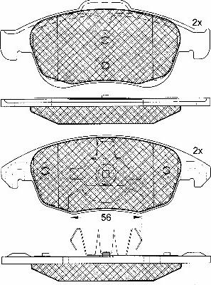 Pagid 8DB 355 013-341 - Bremžu uzliku kompl., Disku bremzes autospares.lv