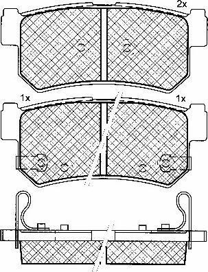 BSF 10856 - Тормозные колодки, дисковые, комплект www.autospares.lv