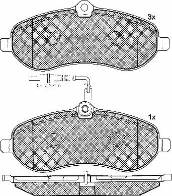 BSF 10853 - Bremžu uzliku kompl., Disku bremzes www.autospares.lv