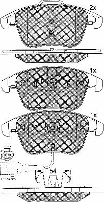 BSF 10857 - Brake Pad Set, disc brake www.autospares.lv