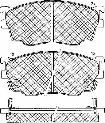 BSF 10867 - Bremžu uzliku kompl., Disku bremzes www.autospares.lv