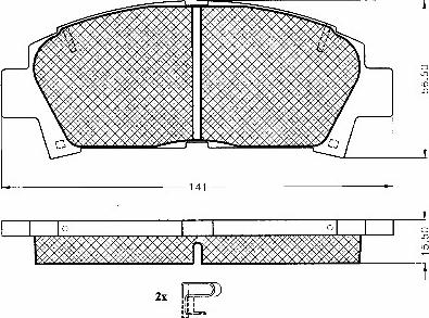 BSF 10830 - Bremžu uzliku kompl., Disku bremzes www.autospares.lv