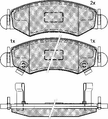 BSF 10837 - Тормозные колодки, дисковые, комплект www.autospares.lv