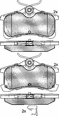 BSF 10821 - Brake Pad Set, disc brake www.autospares.lv