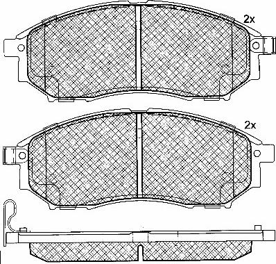 BSF 10879 - Bremžu uzliku kompl., Disku bremzes www.autospares.lv