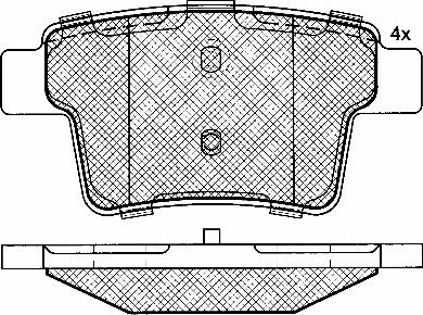 Triscan 481-2426027 - Bremžu uzliku kompl., Disku bremzes autospares.lv