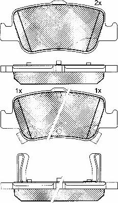 BSF 10871 - Тормозные колодки, дисковые, комплект www.autospares.lv