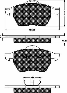 BSF 10340 - Тормозные колодки, дисковые, комплект www.autospares.lv