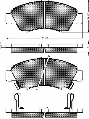 BSF 10361 - Brake Pad Set, disc brake www.autospares.lv