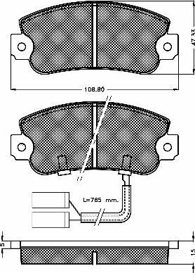 BSF 10318 - Bremžu uzliku kompl., Disku bremzes autospares.lv