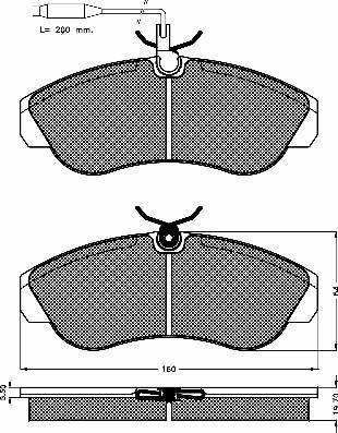 BSF 10389 - Bremžu uzliku kompl., Disku bremzes www.autospares.lv