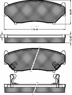 BSF 10335 - Тормозные колодки, дисковые, комплект www.autospares.lv