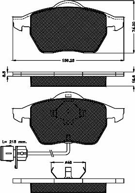 BSF 10338 - Brake Pad Set, disc brake www.autospares.lv