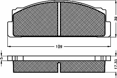 BSF 10321 - Тормозные колодки, дисковые, комплект www.autospares.lv