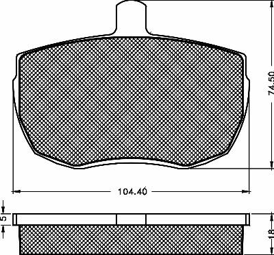 BSF 10292 - Тормозные колодки, дисковые, комплект www.autospares.lv