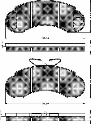 BSF 10244 - Bremžu uzliku kompl., Disku bremzes www.autospares.lv