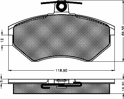 BSF 10254 - Тормозные колодки, дисковые, комплект www.autospares.lv