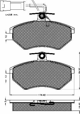 BSF 10255 - Bremžu uzliku kompl., Disku bremzes www.autospares.lv