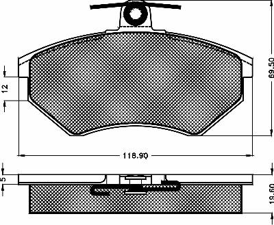 BSF 10256 - Bremžu uzliku kompl., Disku bremzes autospares.lv