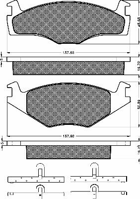 BSF 10214 - Brake Pad Set, disc brake www.autospares.lv