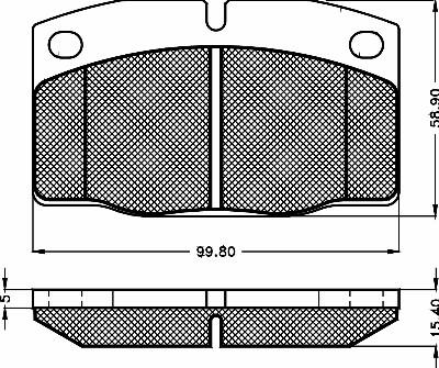 BSF 10280 - Bremžu uzliku kompl., Disku bremzes autospares.lv