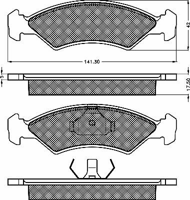 BSF 10221 - Bremžu uzliku kompl., Disku bremzes www.autospares.lv