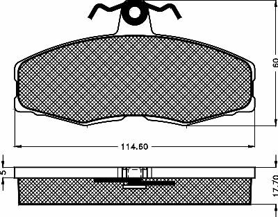 BSF 10228 - Bremžu uzliku kompl., Disku bremzes www.autospares.lv